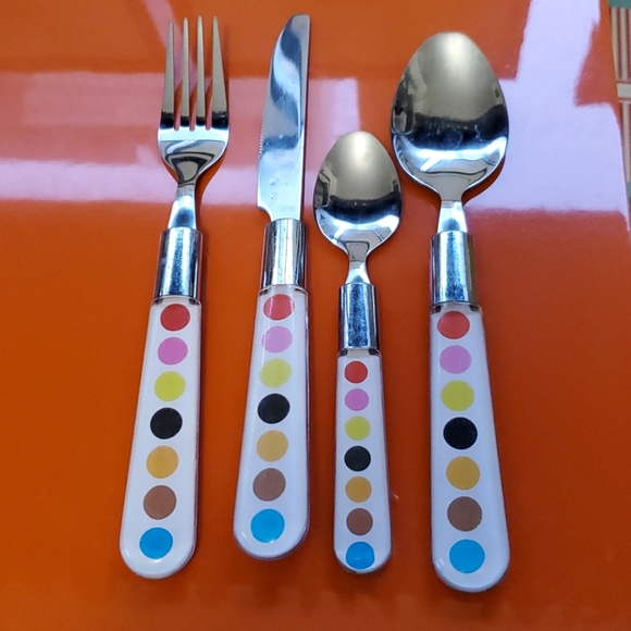 None Dining Polka Dot Flatware Poshmark